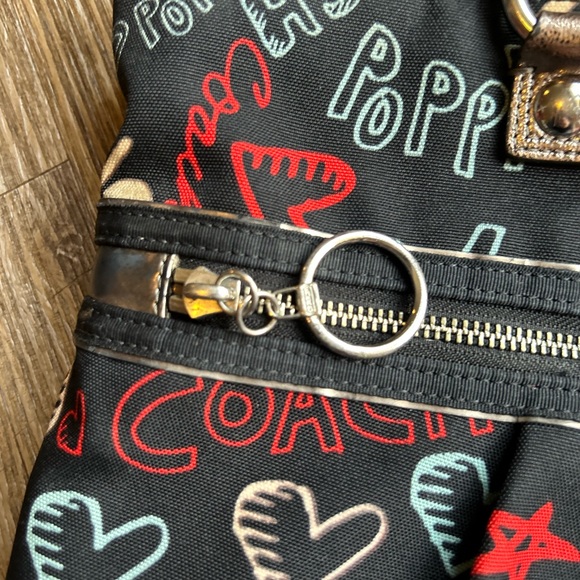 Coach Poppy graffiti tote Purse y2k - Picture 4 of 11